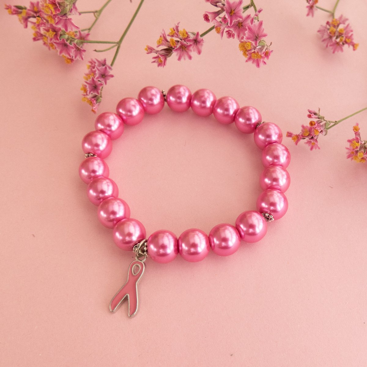 Jewellicious Designs Pretty Pink Pearls armband voor Pink Ribbon | bol.com