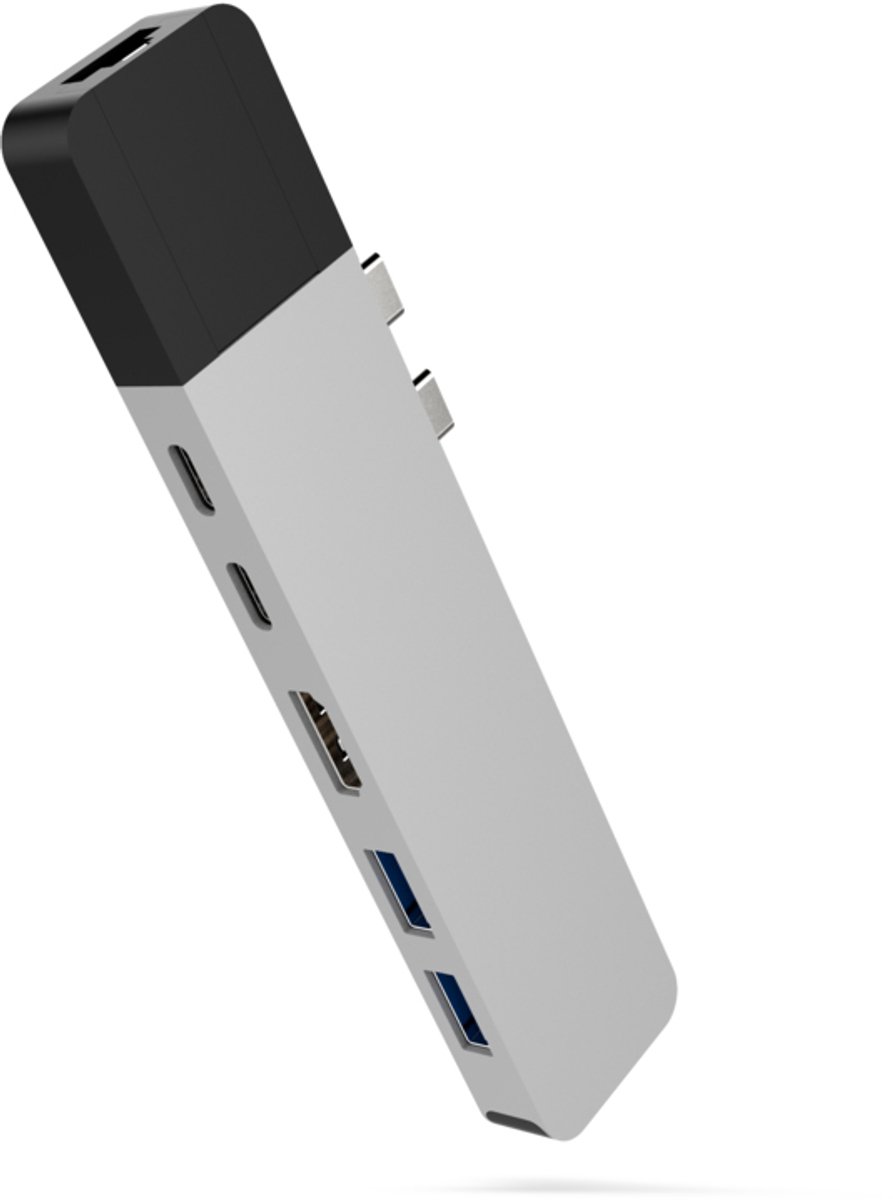 Hyper Net hub voor USB-C - Zilver