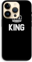 Case Company® - Hoesje geschikt voor iPhone 14 Pro hoesje - King zwart - Biologisch Afbreekbaar Telefoonhoesje - Bescherming alle Kanten en Schermrand
