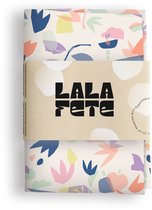 La La Fete - Furoshiki doeken - doorgeef inpakpapier - inpakstof - FLEURS COUPEES LILA - 70