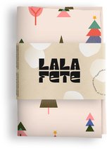 La La Fete - Furoshiki doeken - doorgeef inpakpapier - inpakstof - XMAS FOREST CREAM - 70