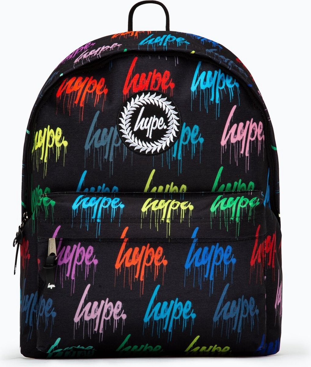 Hype Multi Coloured Wall Graffiti Drip Backpack - Rugtas