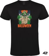 Klere-Zooi - Halloween - Mummy - Zwart Heren T-Shirt - 4XL