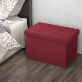 Opvouwbare Opberg Poef - Hocker – Bench – Bench with Storage space - Zitkist – Woonkamer accessires 49 x 30 x 30 cm