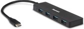 Hamlet XHUB4031TC interface hub USB 3.2 Gen 2 (3.1 Gen 2) Type-C 5000 Mbit/s Zwart