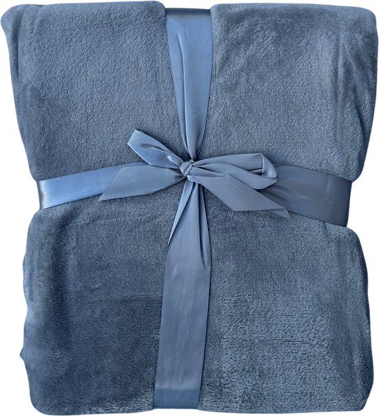 FLEECE DEKEN (150 X 200 CM) Licht grijs Fleece plaid Fleece deken