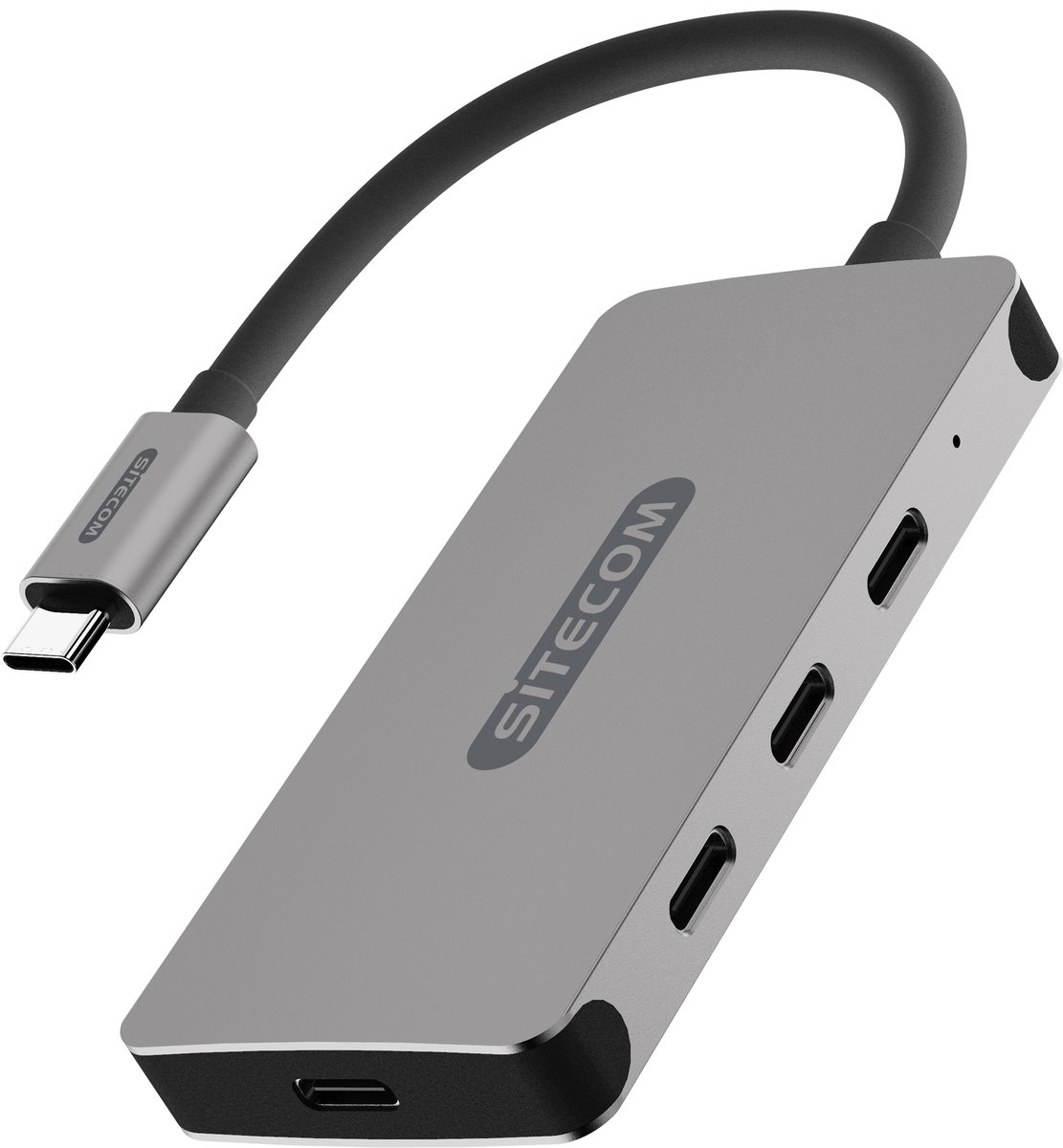 Sitecom - USB-C to USB-C + PD Hub 4 Port 10Gbps en 7.5W power