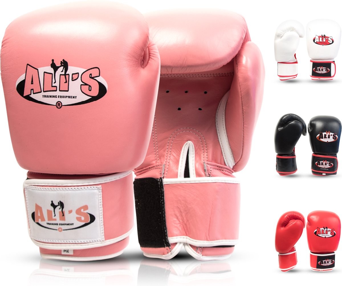 Ali's Fightgear - BG TR - Bokshandschoenen - Roze - Maat S/M - 10 Oz - bokshandschoenen kinderen - bokshandschoenen heren - bokshandschoenen dames - kickboks handschoenen - bokshandschoenen 12 oz - Bokszak