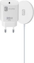Cellularline - Kit chargeur magsafe, 20W, blanc