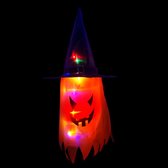 Halloween Spook met LED verlichting| Halloween decoratie Spook| Ophangen| Verlichting| Spook oranje