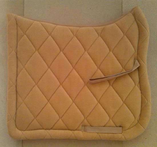 Tapis De Selle Dressage Anglais – Polaire Beige – Hunter – Occasion