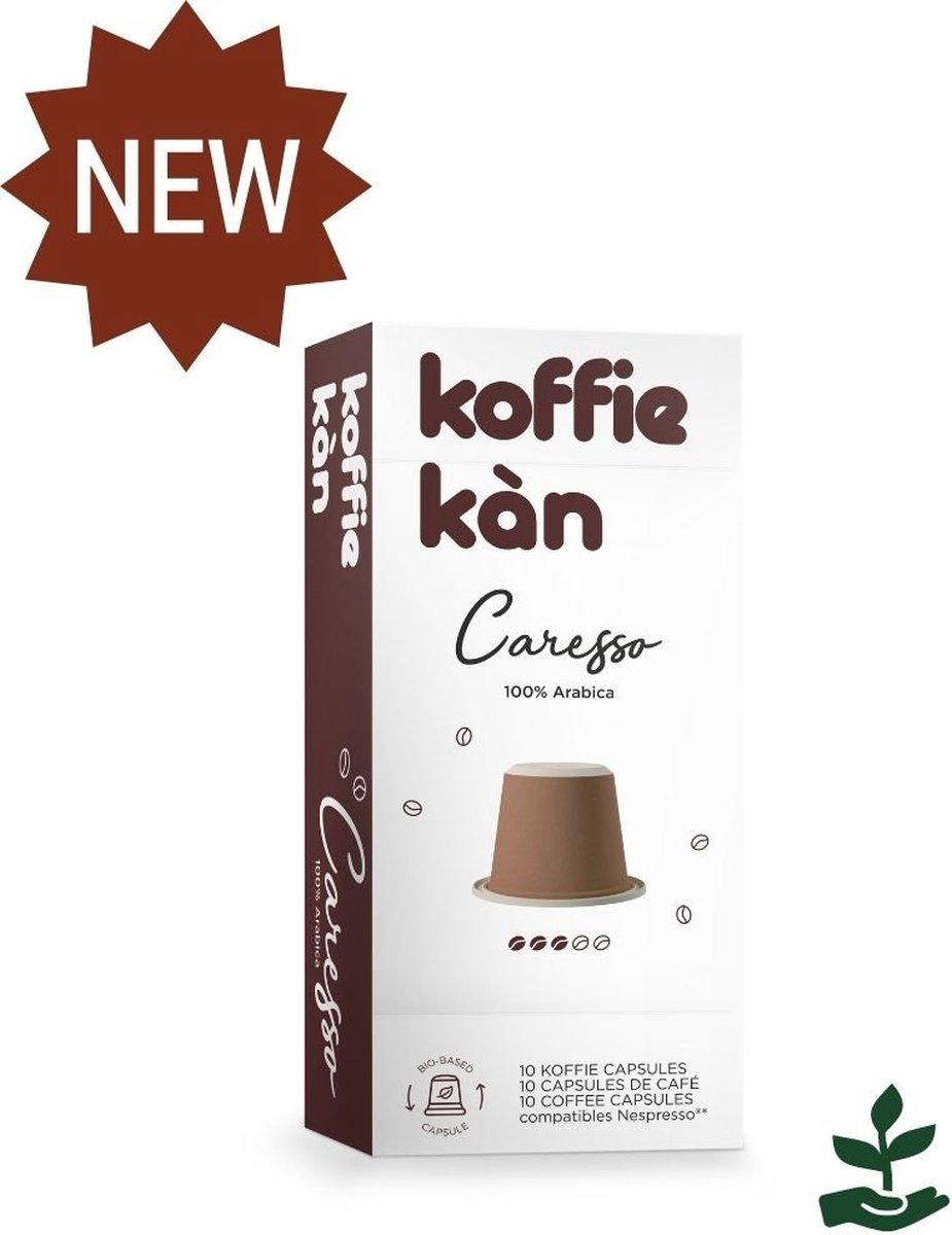 Goedkoopste Koffie Kàn - Koffiecapsules Nespresso - Caresso - 12x10cups