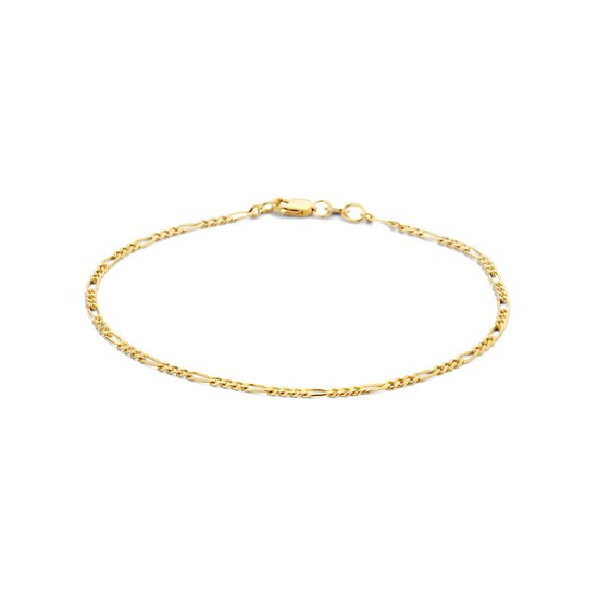 Gouden armband met figaro schakels, 1,9 mm breed.