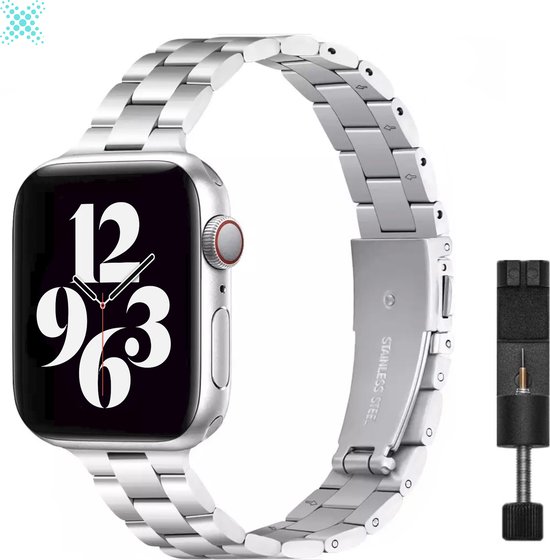 MY PROTECT Luxe Metalen Slim Bandje Geschikt Voor Apple Watch Bandje Series. bol