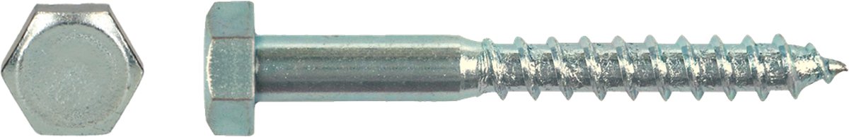Houtdraadbout DIN 571 Ø12x200 Zn