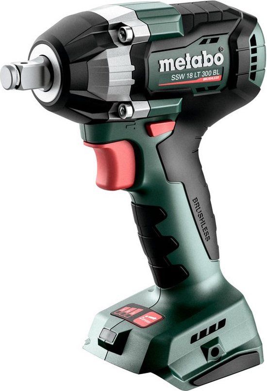 Foto: Metabo ssw 18 lt 300 bl 602398850 accu slagmoersleutel 300 nm 18 v zonder accu