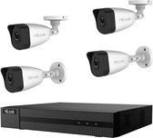HiLook IK-4142BH-MH/P hl414b LAN IP-Bewakingscameraset 4-kanaals Met 4 cameras 1920 x 1080 Pixel