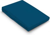 Jersey Hoeslaken - Hoeslaken 140x200 - Blauw - 100% Hoogwaardige gebreid - Katoen - Rondom Elastiek - Super Zacht - Strijkvrij - LitaLente