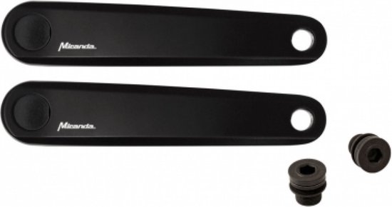 Miranda E-Bike Isis Kurbeln Delta Style – 170 Mm, Paar Links/rechts, Schwarz, Für E-Bikes, Unisex