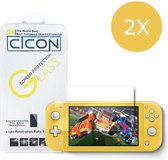 Cicon Screenprotector Voor Nintendo Switch Lite - Tempered glass - Set Van 2