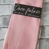 Deco Stof, 100% Polyester, quilten, patchwork, embroidery, 70 x 100 cm, Effen licht roze