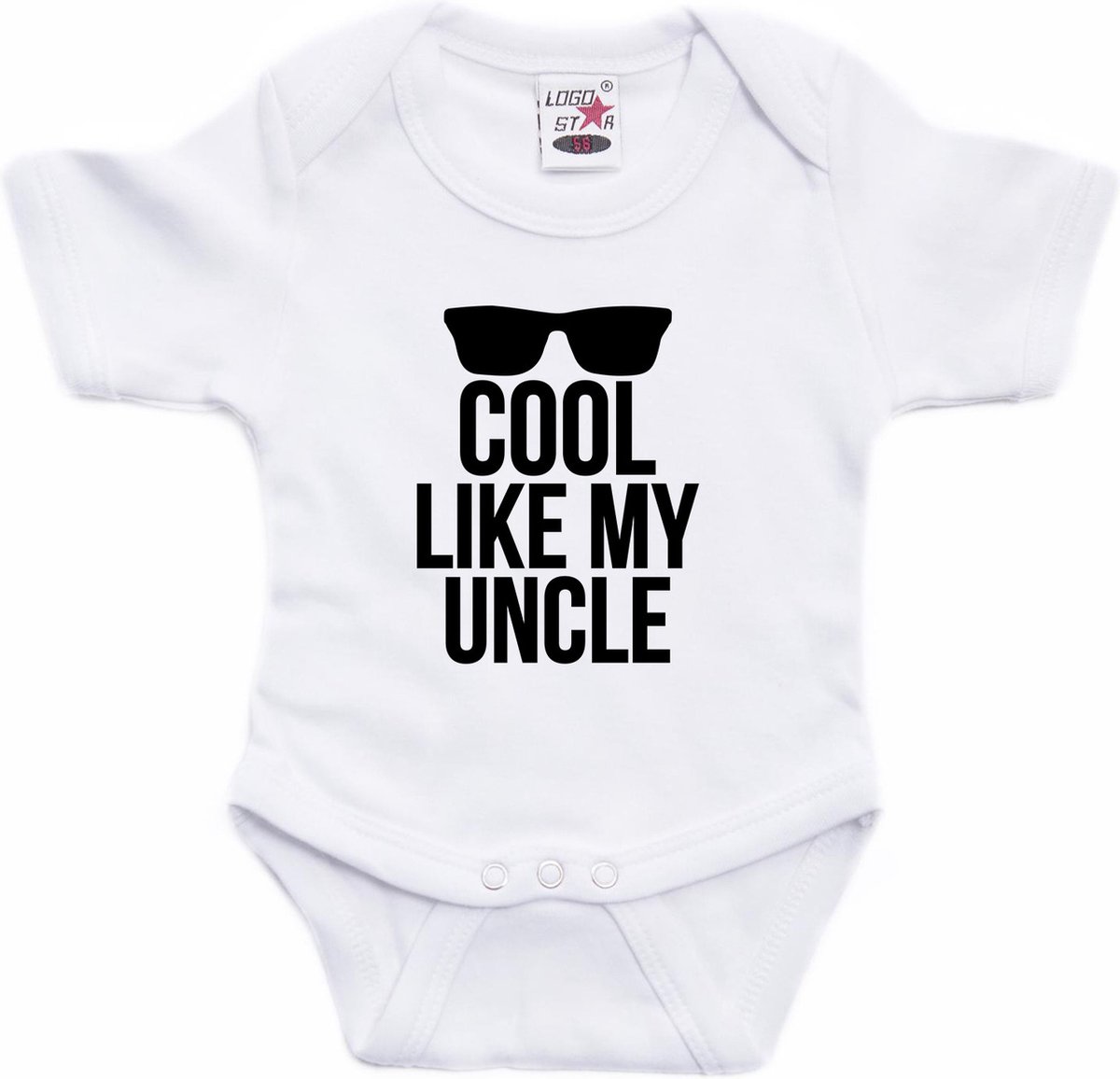 Cool like my uncle cadeau - baby - oom - rompertje - wit - jongen meisje - Babykleding 68