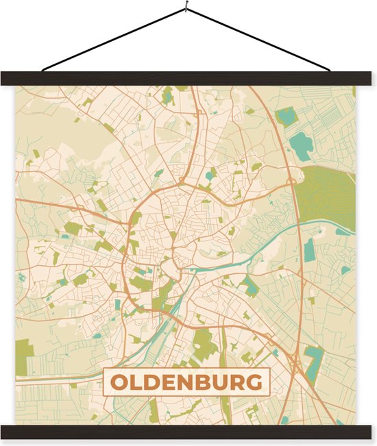Posterhanger incl. Poster - Schoolplaat - Plattegrond - Oldenburg ...
