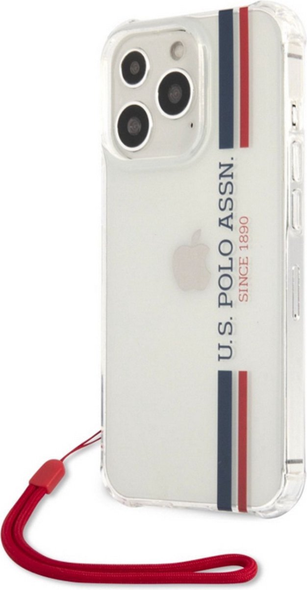 U.S. Polo Vertical Stripes Back Cover - Geschikt voor Apple iPhone 13 Pro Max (6.7