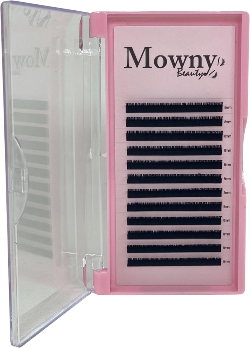 Goedkoopste One by one wimperextensions - D-krul - 0,20mm - 8mm - Mowny Beauty