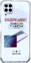 Hoesje Geschikt voor Huawei P40 Lite Anti Shock silicone back cover/Transparant hoesje