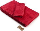 ARTG® Towelzz - Serviette invité - 30 x 50 cm - Rouge foncé - Rouge profond - Set 10 pièces