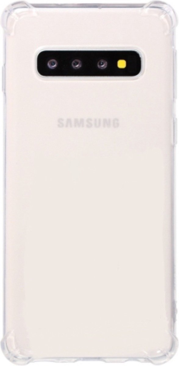 Anti Shock silicone back cover Geschikt voor Samsung Galaxy S10/Transparant hoesje