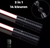 Sabre laser 2 en 1 Star Wars - Sabre laser - avec lumière et son - 14 effets de couleur - 3 effets sonores