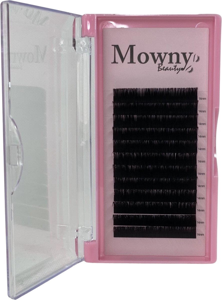 Goedkoopste One by one wimperextensions - D-krul - 0,20mm - 14mm - Mowny Beauty