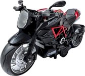 Moto de course DieCast - Moto classique - moto en métal - fonction de recul / recul - avec effets lumineux et sonores