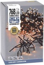 Oneiro’s luxe Koppelbare Clusterverlichting - 768 LED - 5.5m - extra warm wit - kerst – koppelbare verlchting- feestdagen - winter - verlichting - binnen - buiten – sfeer