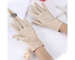 Beschermende Handschoenen - Handschoenen Beige - Eczeemhandschoen - Gloves - Jewelry Handschoen - Werk Handschoen - Beauty salon handschoenen - Veiligheid Handschoen Lichtgewicht Unisex Zacht MAAT L ----- HiCHiCO®