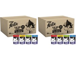 2x Felix - Elke Dag Feest Mix Selectie in Gelei Multipack - Kattenvoer - 80x85g