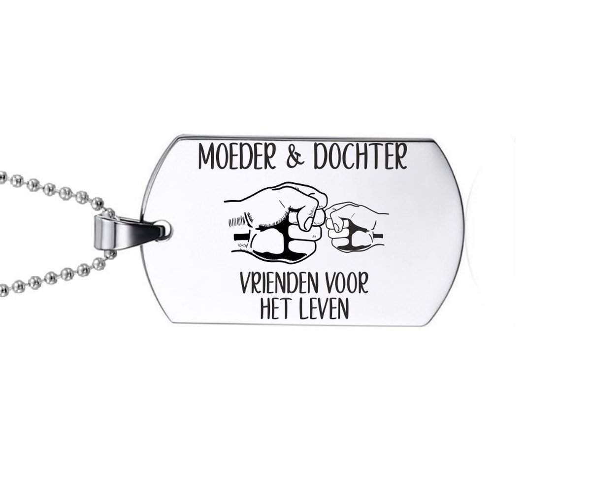 Ketting RVS - Moeder En Dochter