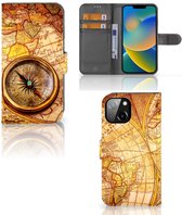 GSM Hoesje Geschikt voor iPhone 14 Magnet Case Kompas