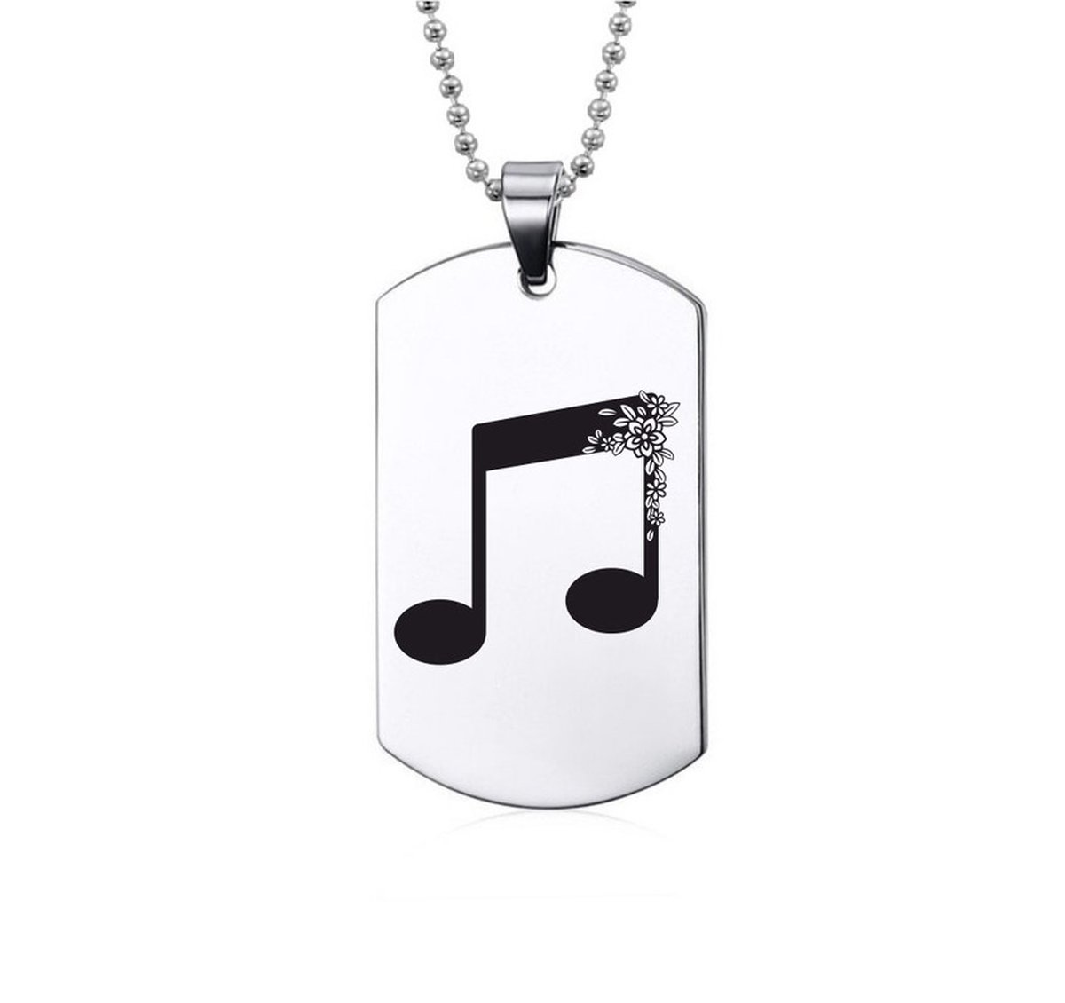 Ketting RVS - Muzieknoot