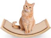 Navaris Kattenhangmat aan de muur - Hangende kattenplank met krabmat - Kattenmand hangend - 49 x 35 x 2 cm voor katten tot 25 kg