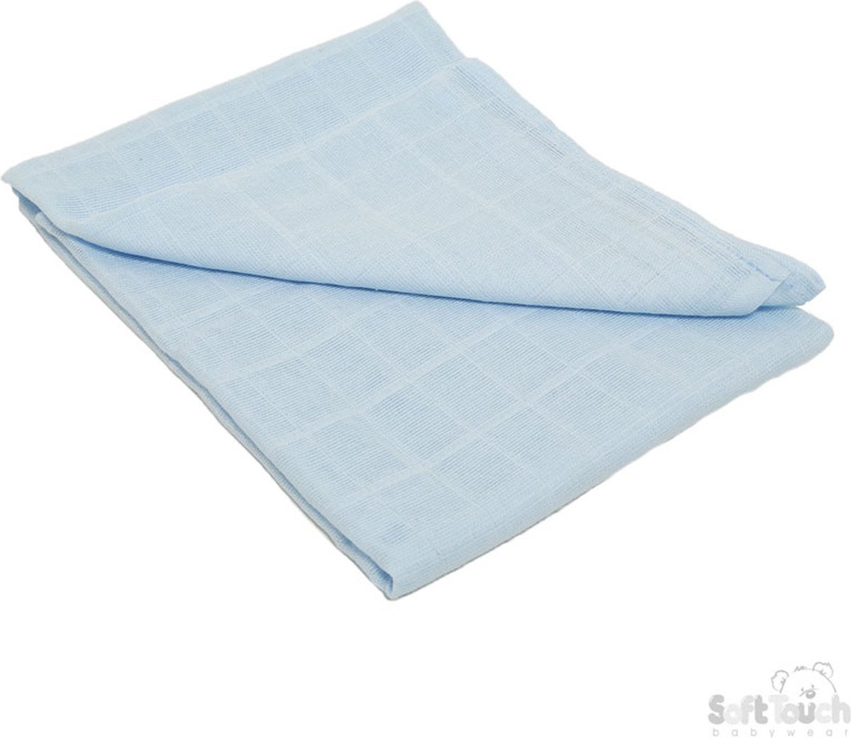 Soft Touch Hydrofiele Doekjes - 71x71cm - Katoen - 6 Stuks - Blauw