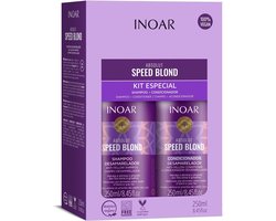 INOAR Kit Duo Speed Blond Shampoo 250 ml & Conditioner 250 ml | Maat INOAR Kit Duo Speed Blond Shampoo 250 ml & Conditioner 250 ml