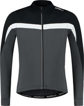 Rogelli Course - Maillot Cyclisme Manches Longues - Maillot Cyclisme Homme - Zwart/ Grijs/ Wit - Taille XL