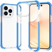 Coque Apple iPhone 14 Pro - Mobigear - Série Full Bumper - Coque arrière en plastique rigide - Blauw - Coque adaptée pour Apple iPhone 14 Pro