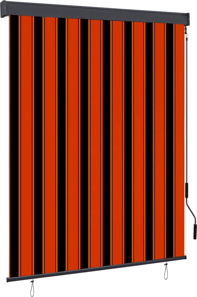 Decoways - Rolgordijn voor buiten 140x250 cm oranje en bruin