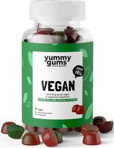 Yummygums Vegan - B12 vitamine gummie - met ijzer & calcium - suikervrij - 60 gummies