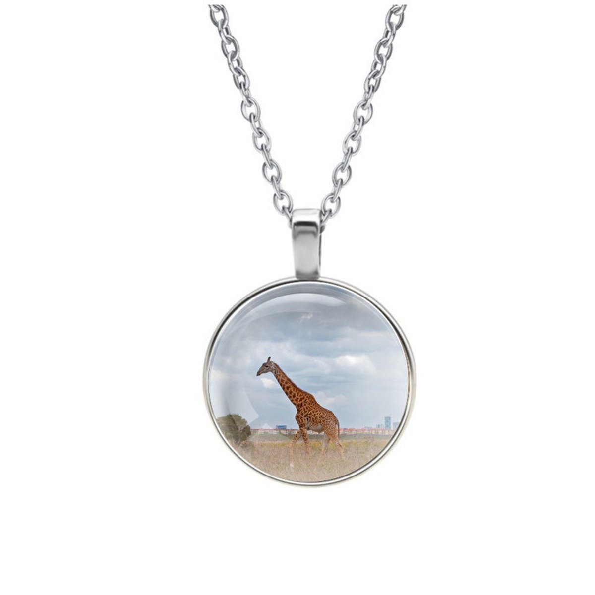 Ketting Glas - Giraffe