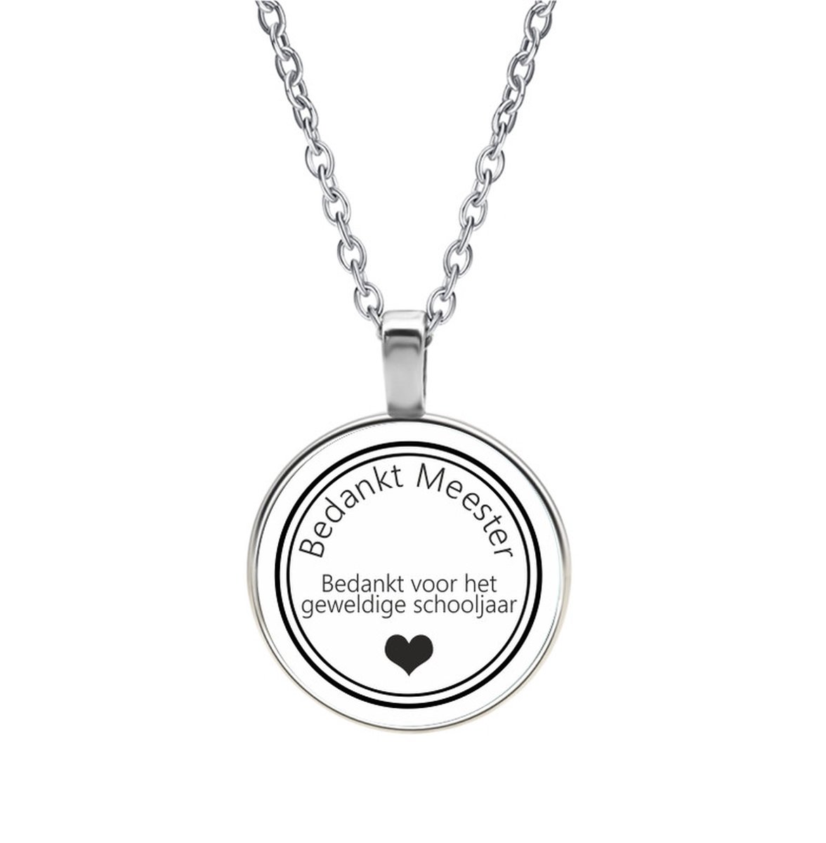 Ketting Glas -  Bedankt Meester